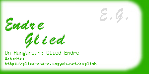 endre glied business card